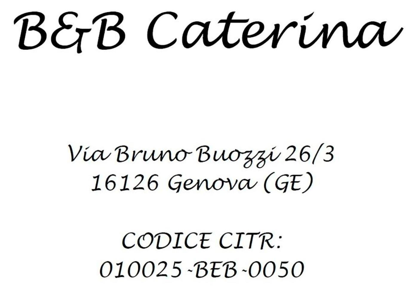 B&B Caterina Genova Exterior foto